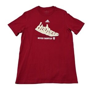 Adidas Men's Indiana Hoosiers T-Shirt Red Size Medium 18 x 27